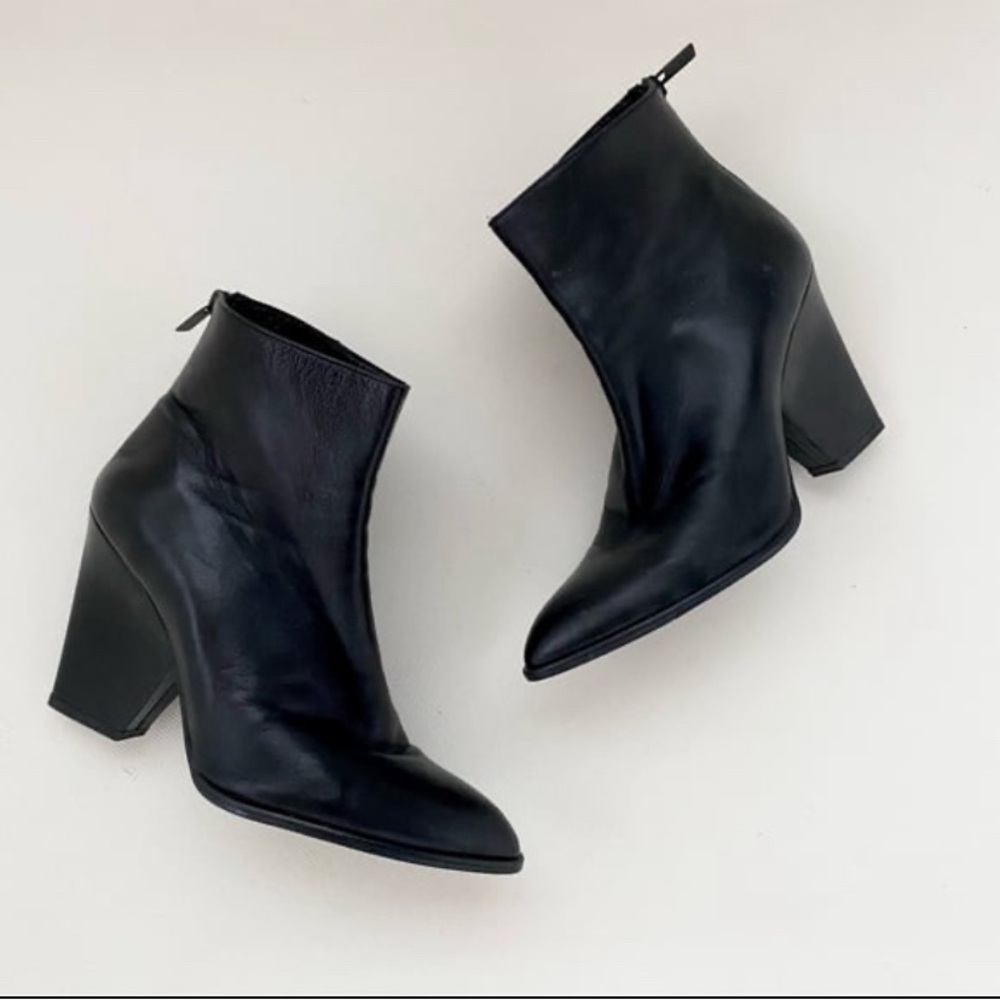 Stuart Weitzman Nappa Leather Bedford Ankle Booties